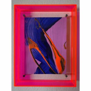 Traumhafte Mini Kunst pink blau